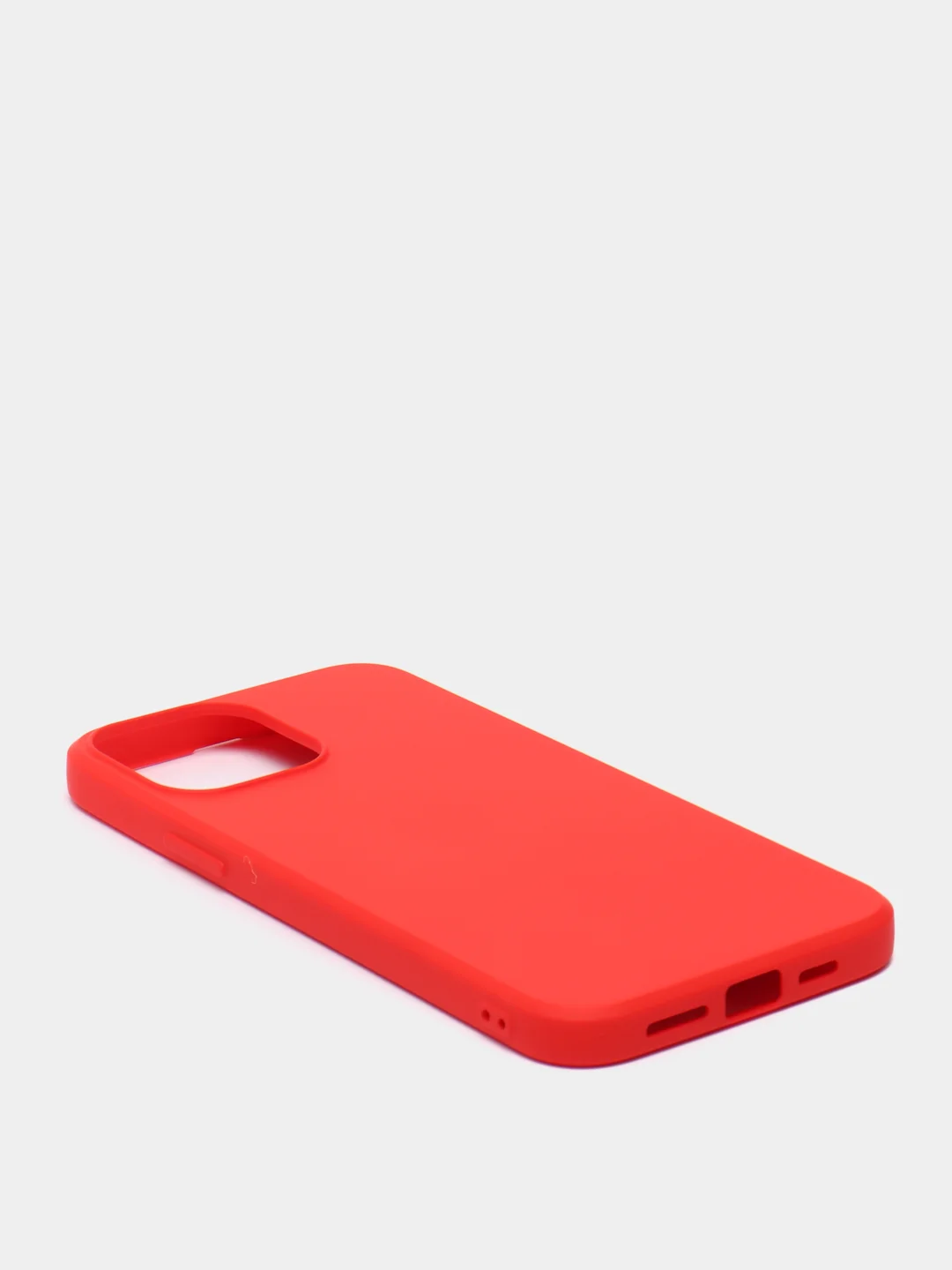 Красный чехол для iPhone 13, 13 Pro, 13 Pro Max силиконовый с микрофиброй