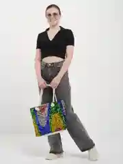 Зеленый сумка женская с пайетками