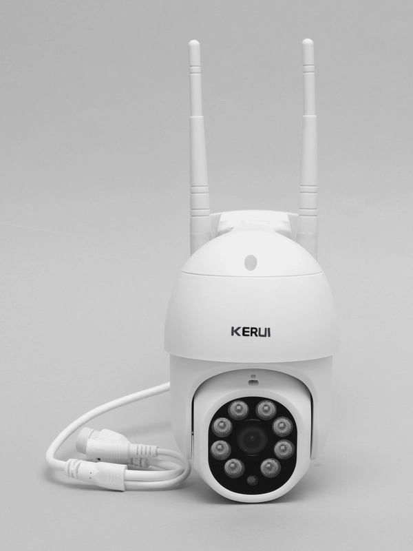 Камера видеонаблюдения беспроводная поворотная Kerui WiFi 2 Мп PTZ, белый