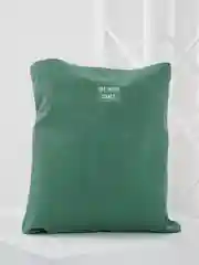 Зеленый шоппер хлопковый, двухсторонний