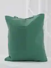 Зеленый шоппер хлопковый, двухсторонний