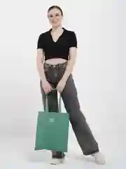 Белый шоппер хлопковый, двухсторонний
