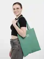 Белый шоппер хлопковый, двухсторонний