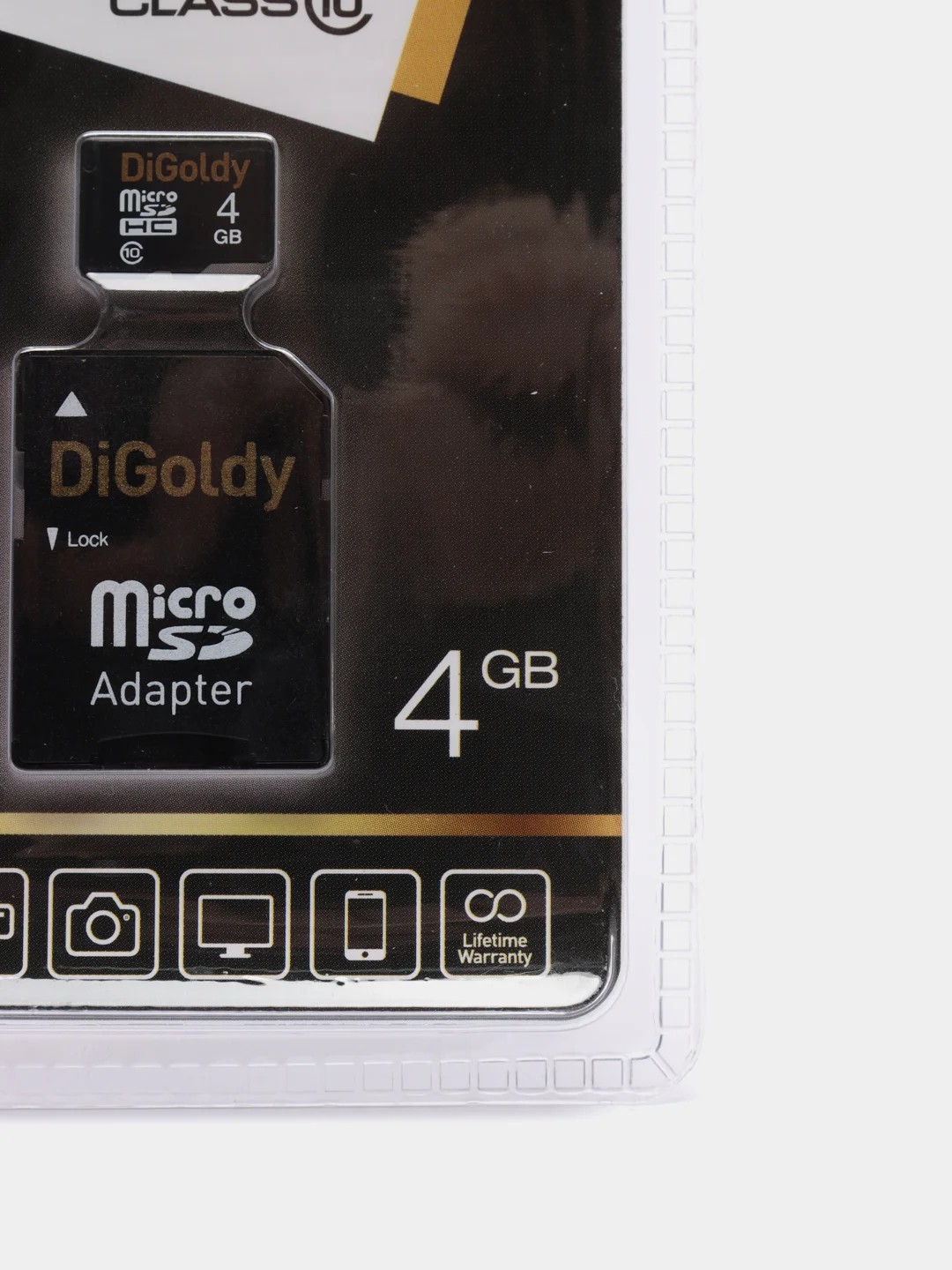 Карта памяти DiGoldy microSD 4/8/16/32GB Class10 с адаптером