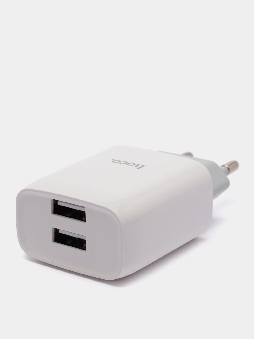 Белый зарядное устройство Type-C, mico, айфог Hoco C73A, 2USB. блок питание для телефона