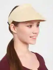 Белый козырек-шляпа KOTIS