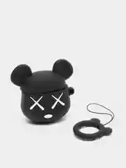 Хром чехол для беспроводных наушников на AirPods 4 mini TWS Pro 4 "Мультяшка"