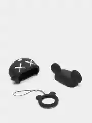 Хром чехол для беспроводных наушников на AirPods 4 mini TWS Pro 4 "Мультяшка"