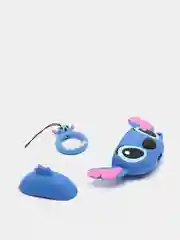 Синий чехол для беспроводных наушников на AirPods 4 mini TWS Pro 4 "Мультяшка"