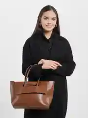 Коричневый сумка женская классическая