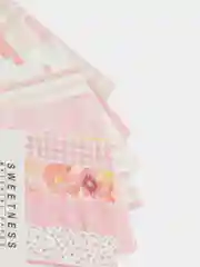 Розовый набор разноцветной бумаги для скрапбукинга