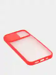 Красный чехол с защитой камеры для iPhone 11. 11 PRO MAX. 12/12 PRO. 12 PRO MAX    (Матовый Чехол)