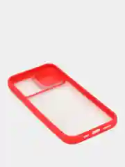 Красный чехол с защитой камеры для iPhone 11. 11 PRO MAX. 12/12 PRO. 12 PRO MAX    (Матовый Чехол)