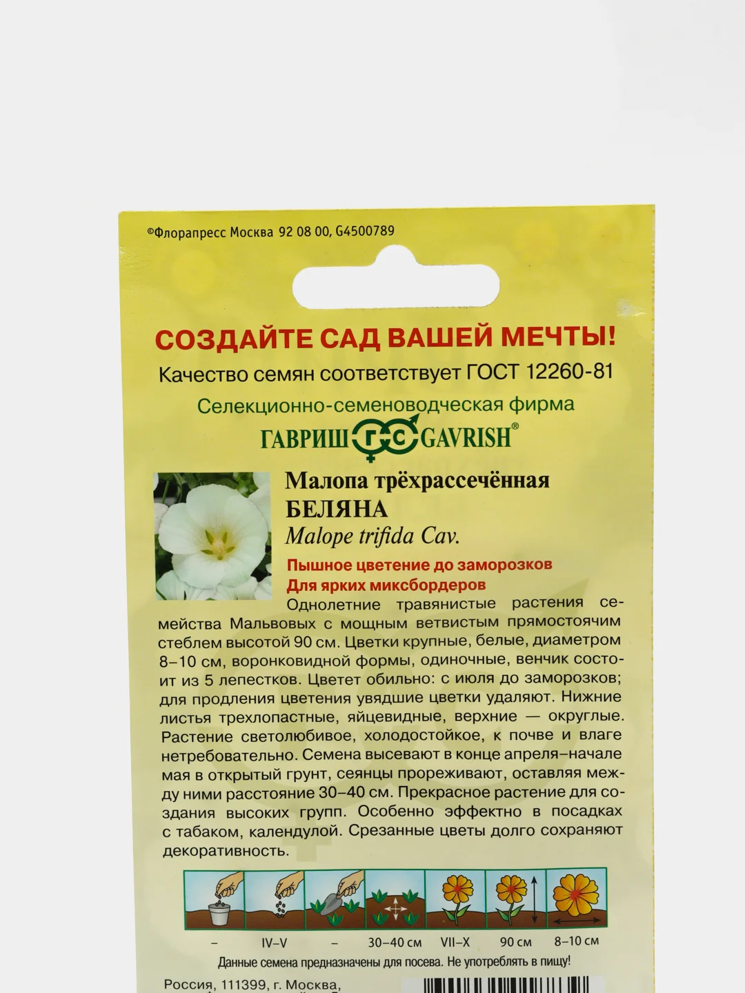 Семена цветов Малопа "Беляна"