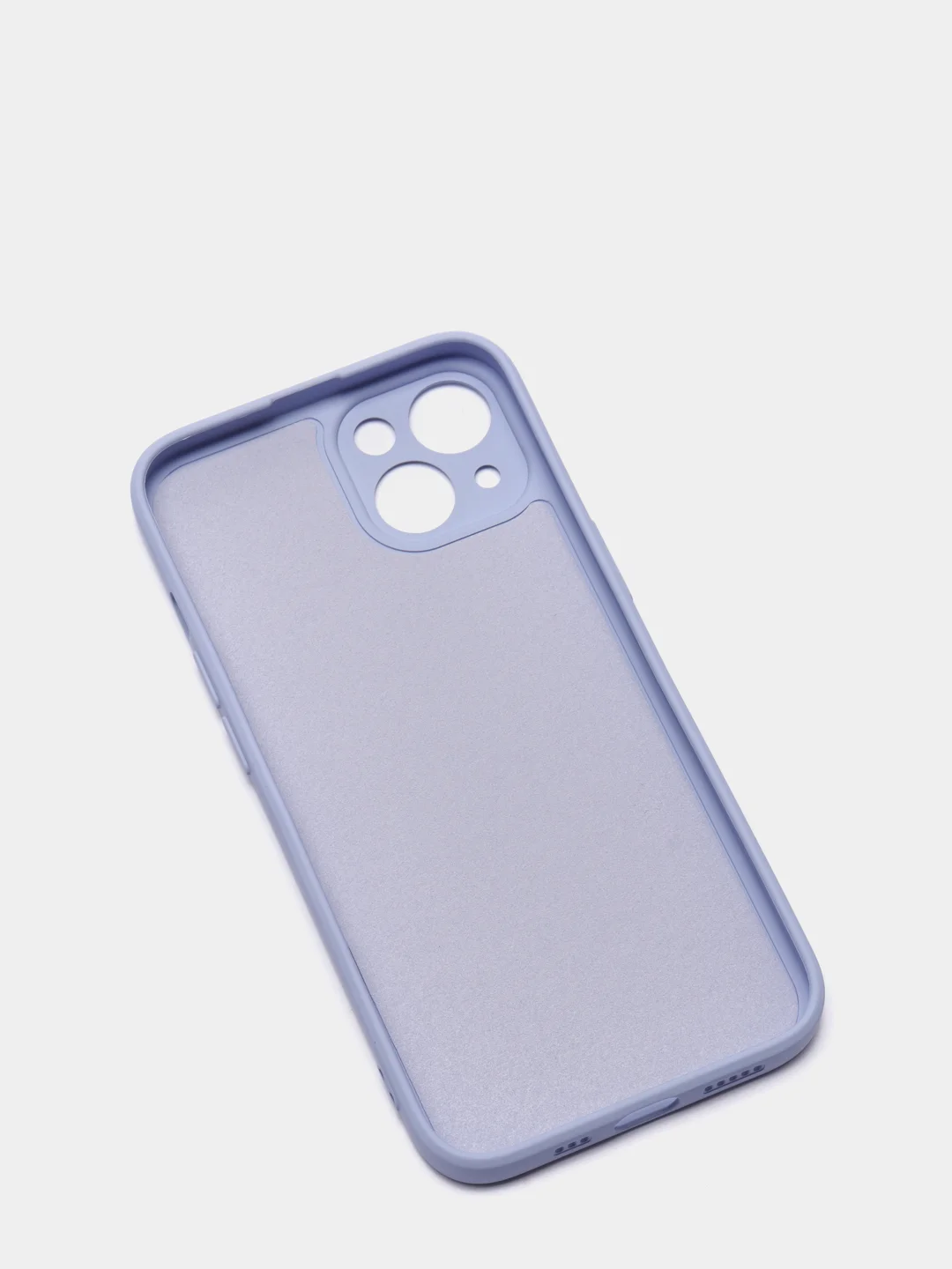 Сиреневый чехол iPhone 13 Pro Max, силиконовый на айфон про макс