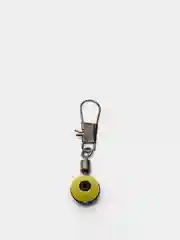 Желтый карабин + вертлюг со скользящей бусиной power swivel