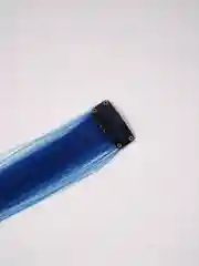Индиго цветные пряди на заколке