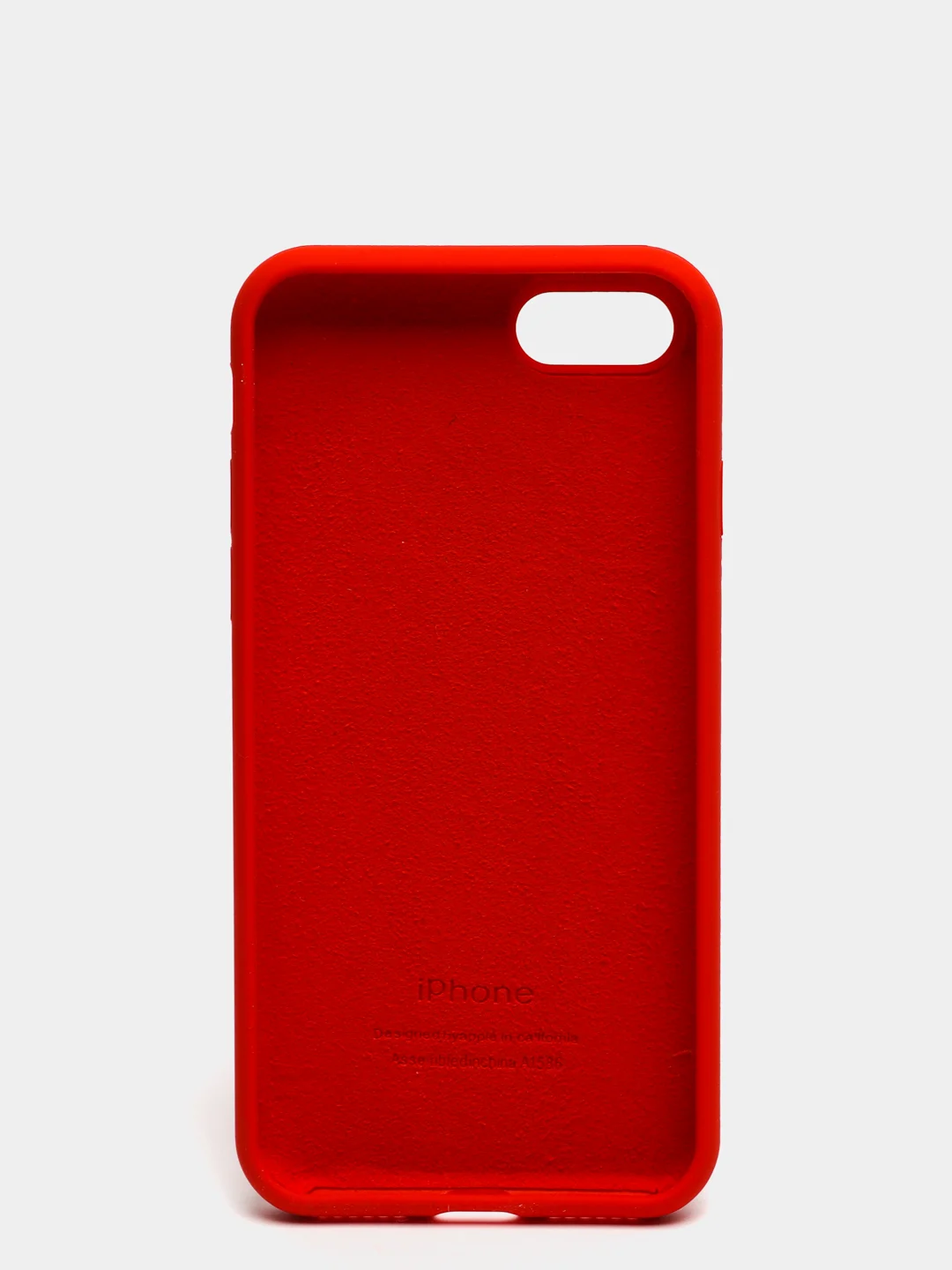 Красный чехол для iPhone SE 2020, 7, 8, 7 Plus, 8 плюс силиконовый