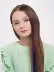 Фиолетовый цветные пряди на заколке
