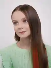 Синий цветные пряди на заколке
