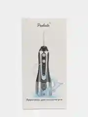 Черный ирригатор для полости рта, портативный, 8 насадок, 5 режимов, с адаптером