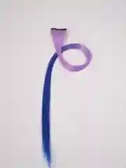 Бирюзовый цветные пряди на заколке