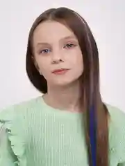 Бирюзовый цветные пряди на заколке