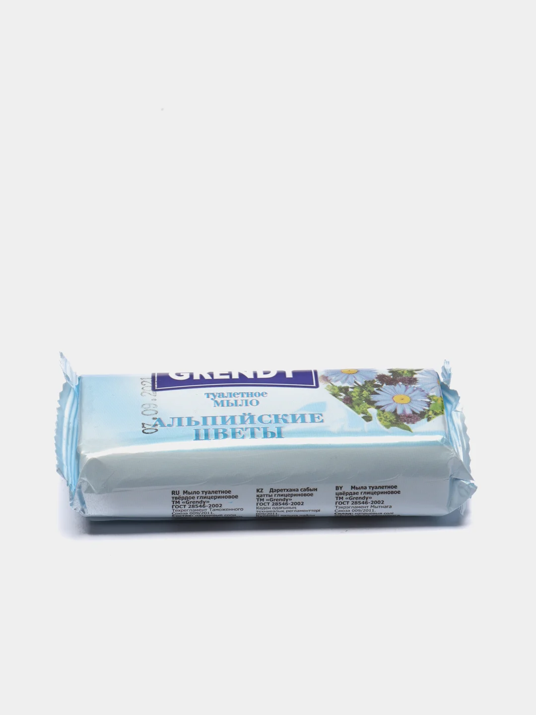 Белый мыло туалетное Grendy, детское, банное 75 гр, 90/100 гр