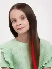 Фуксия цветные пряди на заколке