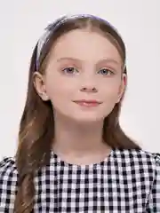 Сиреневый ободок с блестками