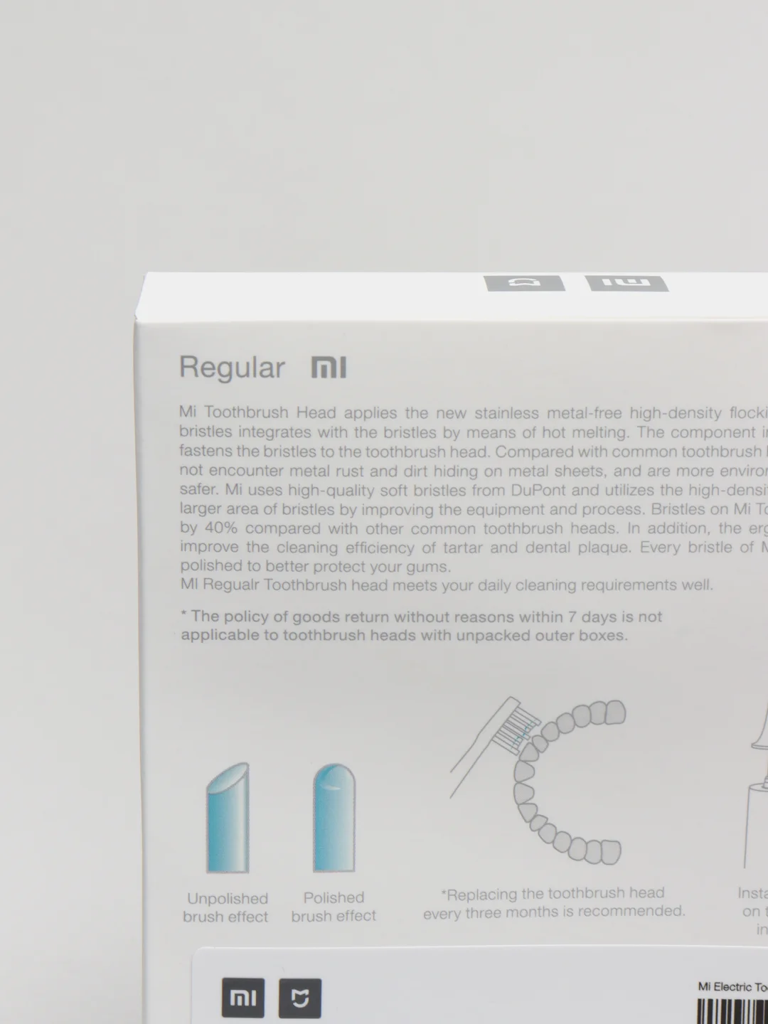 Зеленый насадка для электрической зубной щетки Xiaomi Mi Electric Toothbrush Т500 3шт