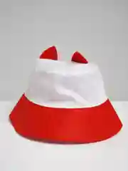 Красный панама детская "Котик", 1-2 года