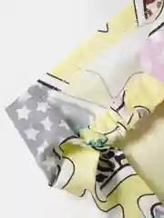 Желтый детская косынка-повязка на резинке, 1-2 года