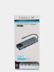 Стыковочная док-станция хаб USB Type-C / RJ45 Hub + HDMI + USB 3.0 + USB-C