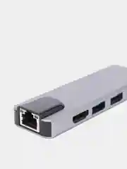 Стыковочная док-станция хаб USB Type-C / RJ45 Hub + HDMI + USB 3.0 + USB-C
