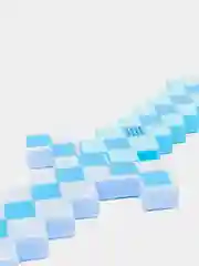 Голубой меч Minecraft, световой, алмазный, с подсветкой и звуковыми эффектами, 58 см