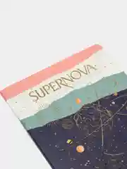 Индиго тетрадь "Supernova", матовая ламинация, 48 листов