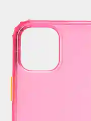 Розовый чехол для iPhone XS/12 Mini/12 Pro Max цветной матовый, прозрачный