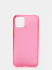 Розовый чехол для iPhone XS/12 Mini/12 Pro Max цветной матовый, прозрачный