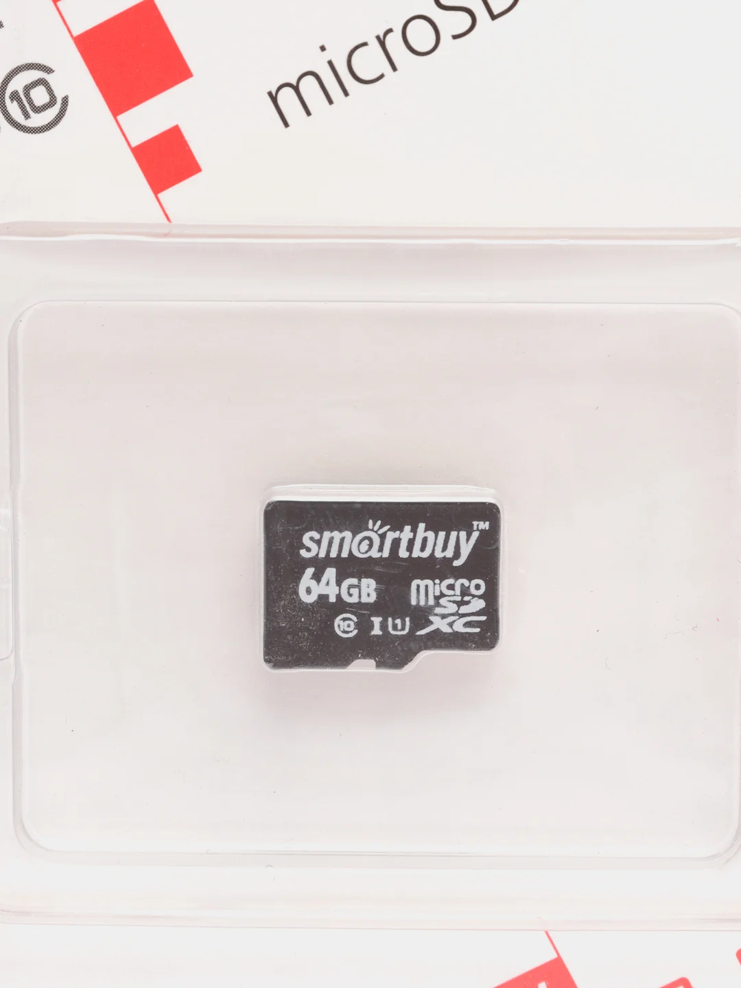 Карта памяти SmartBuy micro SDHC Class 10, 64GB, без адаптера