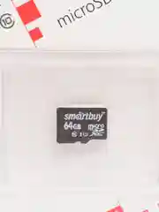 Карта памяти SmartBuy micro SDHC Class 10, 64GB, без адаптера