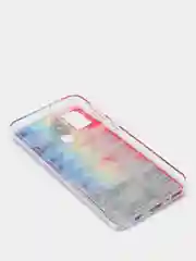 Терракотовый чехол Samsung Galaxy M21, M30s (Самсунг Галакси М21, М30с) переливающийся жидкий блестками