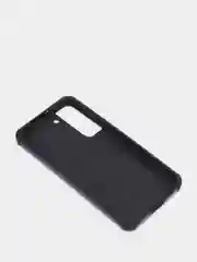 Черный чехол Samsung Galaxy S22, S22 Plus, S22 Ultra, Галакси С22, под кожу с карманом для карты