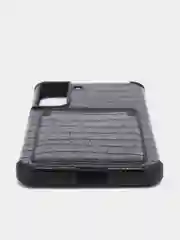Черный чехол Samsung Galaxy S22, S22 Plus, S22 Ultra, Галакси С22, под кожу с карманом для карты