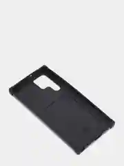 Черный чехол Samsung Galaxy S22, S22 Plus, S22 Ultra, Галакси С22, под кожу с карманом для карты