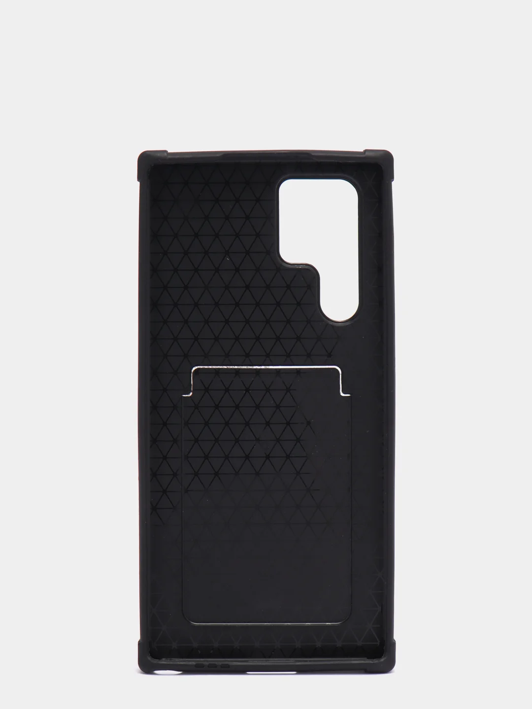 Черный чехол Samsung Galaxy S22, S22 Plus, S22 Ultra, Галакси С22, под кожу с карманом для карты