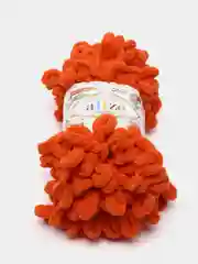 Рыжий пряжа Alize Puffy, петельки большие, микрополиэстер, 100 г, 9 м
