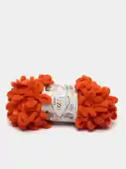 Рыжий пряжа Alize Puffy, петельки большие, микрополиэстер, 100 г, 9 м
