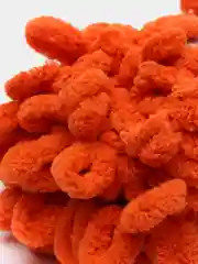 Рыжий пряжа Alize Puffy, петельки большие, микрополиэстер, 100 г, 9 м