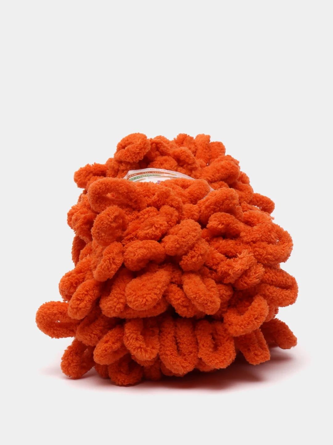 Рыжий пряжа Alize Puffy, петельки большие, микрополиэстер, 100 г, 9 м